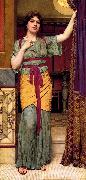 John William Godward Pompeian Lady Spain oil painting artist
